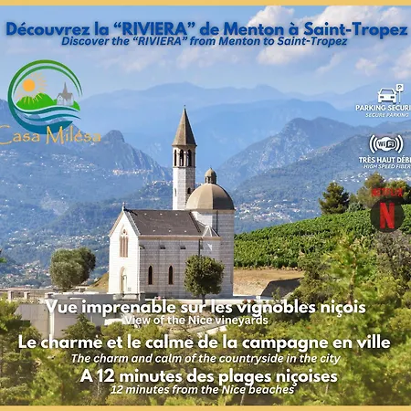 Maison Casa Milesa - Spa, Calme, 12 Min Mer, Parking Securise * Nice